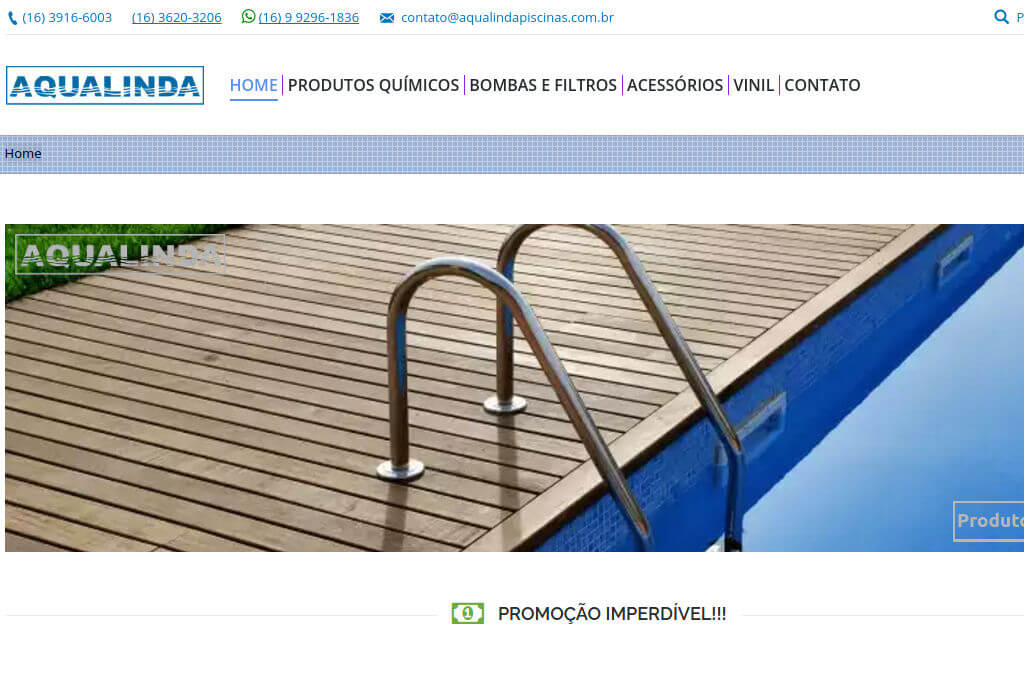 Aqualinda Piscinas - Produtos para Piscinas